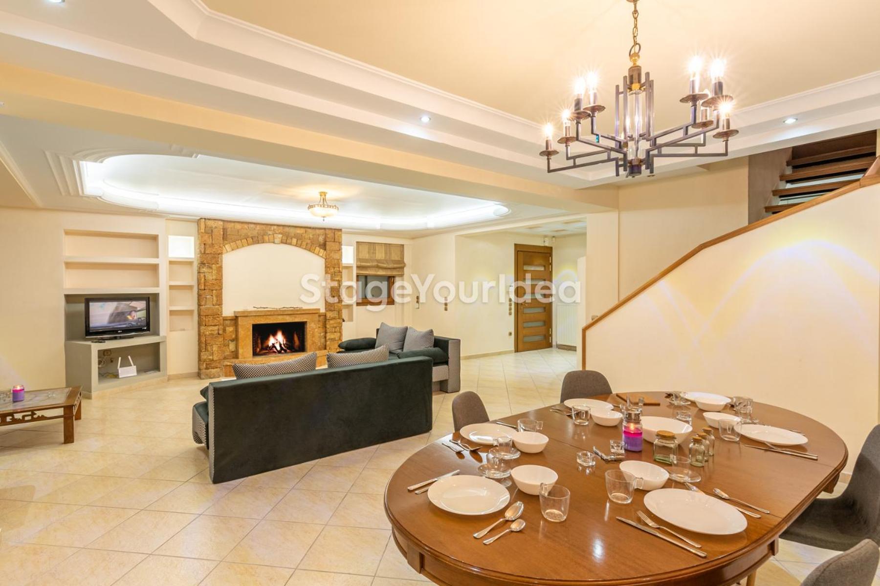 Luxury Appartment, Only 7 Minutes From Thessaloniki Airport And 15 Minutes From City Center ,For 8-23 People Also For Gatherings And Parties Neon Rysion Exteriör bild
