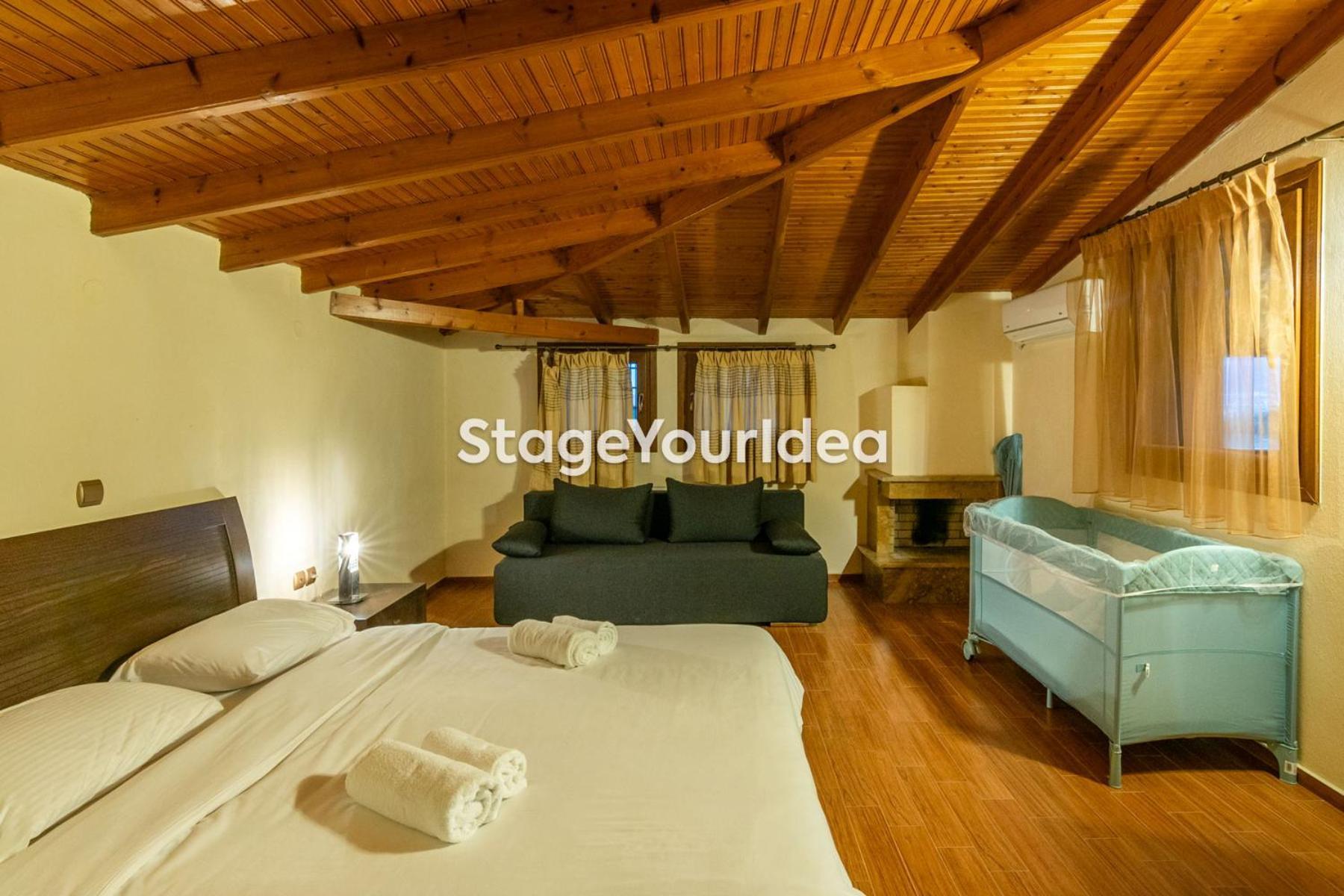 Luxury Appartment, Only 7 Minutes From Thessaloniki Airport And 15 Minutes From City Center ,For 8-23 People Also For Gatherings And Parties Neon Rysion Exteriör bild
